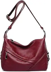 Women's Retro Sling Shoulder Bag from Covelin, Leather Crossbody Tote Handbag