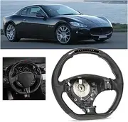 9 LEDs Shift Lights Carbon Fiber Steering Wheel Compatible With Maserati GranTurismo GranCabrio M145 2007‑2019 Car Accessories