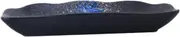 UTHCLO 1Pc Creative Sushi Dish Ceramic Serving Plate for Appetizers and Desserts Stylish Blue Tableware for Sushi Cake and Snack Presentation