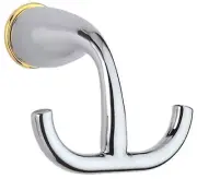 Danze Plymouth Collection Brass Robe Hook D441162CPB Chrome/Polished Brass NEW