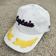 Captain Hat West Marine Sailor Buckle Strap Scrambled Eggs White Flag Patch Cap