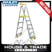 Bailey Platform Ladder 1.8m 6 Step Aluminium Stepladder P170 FS13541