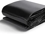 Black Pond Liner 0.13mm - 4x7m 7x8m 8x10m 10x12m MARXAN Flexible Waterproof Pond Film for Small Fish Pools and Outdoor Water Features, Koi Fish Pond Membrane ﻿(7x10m(23x32.8ft))
