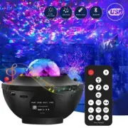 LED Galaxy Starry Night Light Projector Ocean Star Sky Party Speaker Lamp Remote