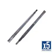 HICKORY Drawer Slide Cadmium Side Mount Soft Close Full Extension (Pack of 5)