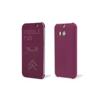 在飛比找PChome商店街優惠-HTC ONE M8 原廠 Dot View炫彩顯示皮套-紫