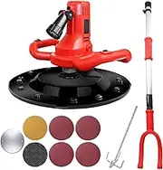 Wall Smoothing Polishing Machine with Extension Rod 1680W Electric Concrete Cement Mortar Trowel Hand-Held Putty Cement Mortar Trowel Plaster Smoothing Tool
