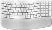 Logitech Ergo Series Wave Keys Wireless Ergonomic Keyboard (Off-white)