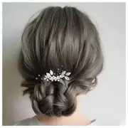 Boho Pearl Crystal Hair Comb Pearl Rhinestone Wedding Hair Comb Silver
