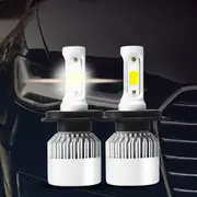Traderight LED Headlight Headlights Globes Bulbs 6500K White Lamp Beam 72W 9000LM H4 HB2