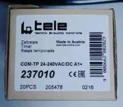 TELE 237010 COM3-TP 24-240VAC/DC A1+ RELAY TIMER DELAY 1s-240h NEW!! QUANTITY!!