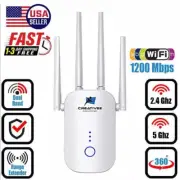 WiFi Range Extender Repeater 1200Mbps Wireless Amplifier Router Signal Booster