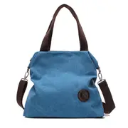 Women Canvas Shoulder Bag Vintage Tote Handbags Capacity Shopping Crossbody Bags 02