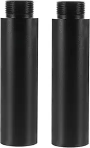 Abaodam 2Pcs Durable Aluminum Alloy Microphone Stand Extension Tube Lightweight Mic Extension Rod for Clearer Audio Recording Easy Install and Portable Design Compatible