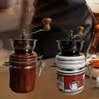 Hand Crank Coffee Bean Grinder Burr Grinder for Home Press