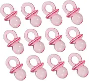 Vaguelly Sturdy Acrylic Baby Pacifiers 200pcs Mini Shower Games Gender Shower Favors
