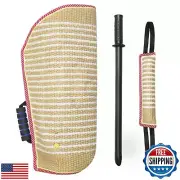 Dog Bite Training Set Dog Bite Sleeve Arm with Whip Agitation Stick, Professi