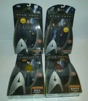 4 Playmates Star Trek 2009 Action Figure Lot NEW Warp Collection SPOCK Sulu NERO