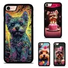 art cute yorkie Dog body Protective Case For iPhone XS 11 12 13 14 15 16 Pro Max