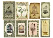 Vintage Birds Embellishments Junk Journal Crafts Scrapbook PICK A SET