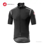 Castelli GABBA ROS Short Sleeve Wind/Rain Cycling Jersey : LIGHT BLACK