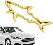 Shark Car Emblem | Hollow Shark Animal Sticker for Car,Metal Weatherproof Sun-Proof Modification Label for Hood Truck Motorcycle