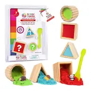 7pc Sense & Grow Surprise Sand Dig Ups w/Wooden Mould Shape/Tool Toy Set Kids 6+