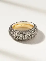[Lucy Delius] Lucy Delius - Bombé 14-karat Gold Diamond Ring - 7 7 Gold