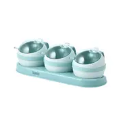 Spice Jar Set Salt Sugar And Pepper Shakers Kitchen Seasoning Box Condiment Organizer Spices Rack Storage jars with Spoon lid