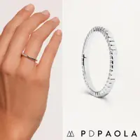 在飛比找蝦皮商城優惠-PD PAOLA 西班牙時尚潮牌 方格紋戒指 簡約銀色戒指 