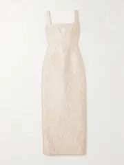[Emilia Wickstead] Emilia Wickstead - Margie Cloqué Gown - Ivory - UK 14 UK 14 Ivory