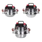 Small Pressure Cooker for All Hob Types Gas Induction Cooker Cookware Stainless
