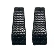 320x86x52 JD Rubber Tracks (Set of 2) Zig-Zag Tread Pattern (13")