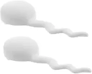 SUPVOX 2pcs Miniature Tadpole Figurine Realistic Animal Models for Engaging Cognitive for Preschool Learning and Home Decor Educational Tool