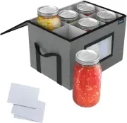 64 Oz 1/2 Gallon Mason Jar Organizer, Sturdy Pantry Canning Jar Storage Containe