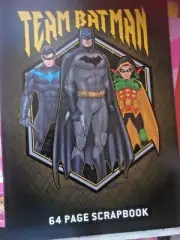 TEAM BATMAN SCRAPBOOK 64 PAGES- FREE POSTAGE