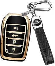 QBUC for Toyota Key Fob Cover with Keychain for toyota key fob case