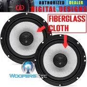 DD AUDIO D-X6.5b FIBERGLASS 6.5" 245W COAXIAL 2-WAY SILK TWEETERS CAR SPEAKERS