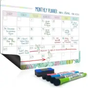 Joejis Magnetic Calendar Monthly & Weekly Planner Whiteboard with Quick Dry E...