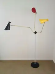 3 Color Floor Lamp with Movable Arms Mid-Century Arteluce Eames Atomic New item