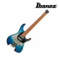 在飛比找momo購物網優惠-【IBANEZ】QX54QM-BSM 無頭琴 電吉他(原廠公