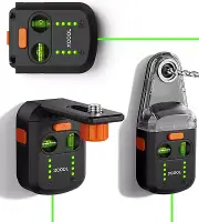 3 in 1 Laser Level Tool with Line Laser, Drill Dust Collector & Laser Level with