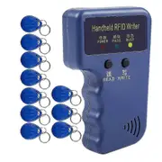 Handheld 125khz Rfid Reader Writer Duplicator Copier, Upgrade Id Card Cloner Programmer, With 10pcs Rewritable Cards
