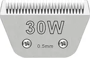 Docal 30W Pet Dog Grooming Detachable Blades, Compatible with Andis Size-30W Cut Length 1/50"(0.5mm), Most A5,KM Series Clippers,Made of High-Carbon Steel Blade & Stainless Steel Blade
