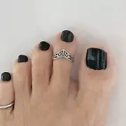 Sterling Silver V Shaped Filigree Toe Ring, V Shape Ring, Silver Ring, Boho Ring