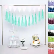 72" Tissue Paper Tassels GARLAND Banners for Wedding Party Reception Decorations