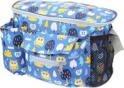 JOINPAYA Elegant Mummy Bag Diaper Wet Dry Bag Cotton Baby Diaper Organizer Ideal for Shopping Camping Travel