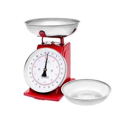 11 Lb/ 5Kg Mechanical Food Scale for Kitchen| Analog Kitchen Scale with 2 Bowls