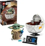 LEGO Star Wars Grogu with Hover Pram, Construction Toy for 10+ Year Old Boys & Girls, Collectible Character Figure Building Set for The Mandalorian Fans, Buildable Kids Toy for Room Display 75403