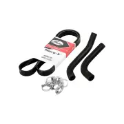 Radiator Hose + Gates Belt Kit for Toyota Hilux KUN16R KUN26R 3.0L without A/C